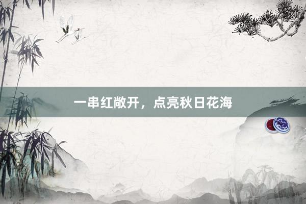 一串红敞开，点亮秋日花海