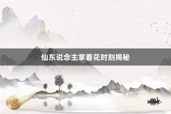 仙东说念主掌着花时刻揭秘